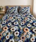 3D Printed Bedsheet with 2 Pillow Covers – 3-Piece Set